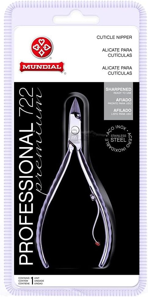 Alicate Mundial - Professiona modelo 722 - Pinzas para cutículas de acero inoxidable