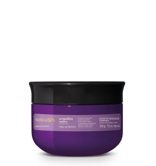 CREME DE MASSAGEM NATIVA SPA ORQUÍDEA NOIRE, 200G