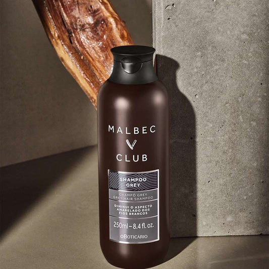 Malbec club shampoo cinza 250ml