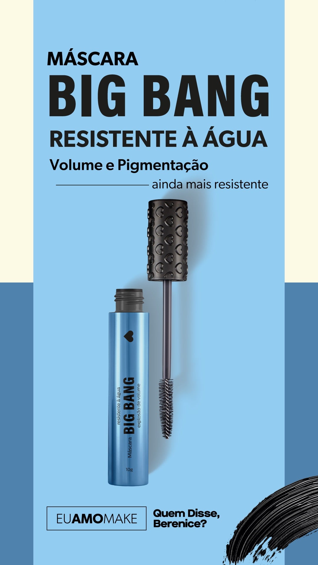 Cílios Preta Mask Big Bang Sem Limites 10g 