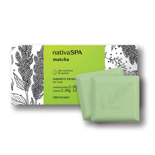 SABONETE EM BARRA NATIVA SPA MATCHA 2X90G